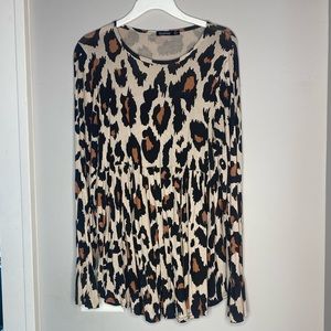 Cheetah long sleeve shirt